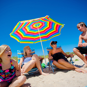 Relaxing on the beach