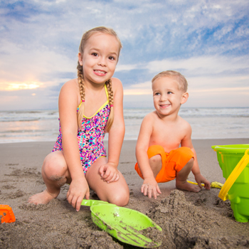 Kids on the beach