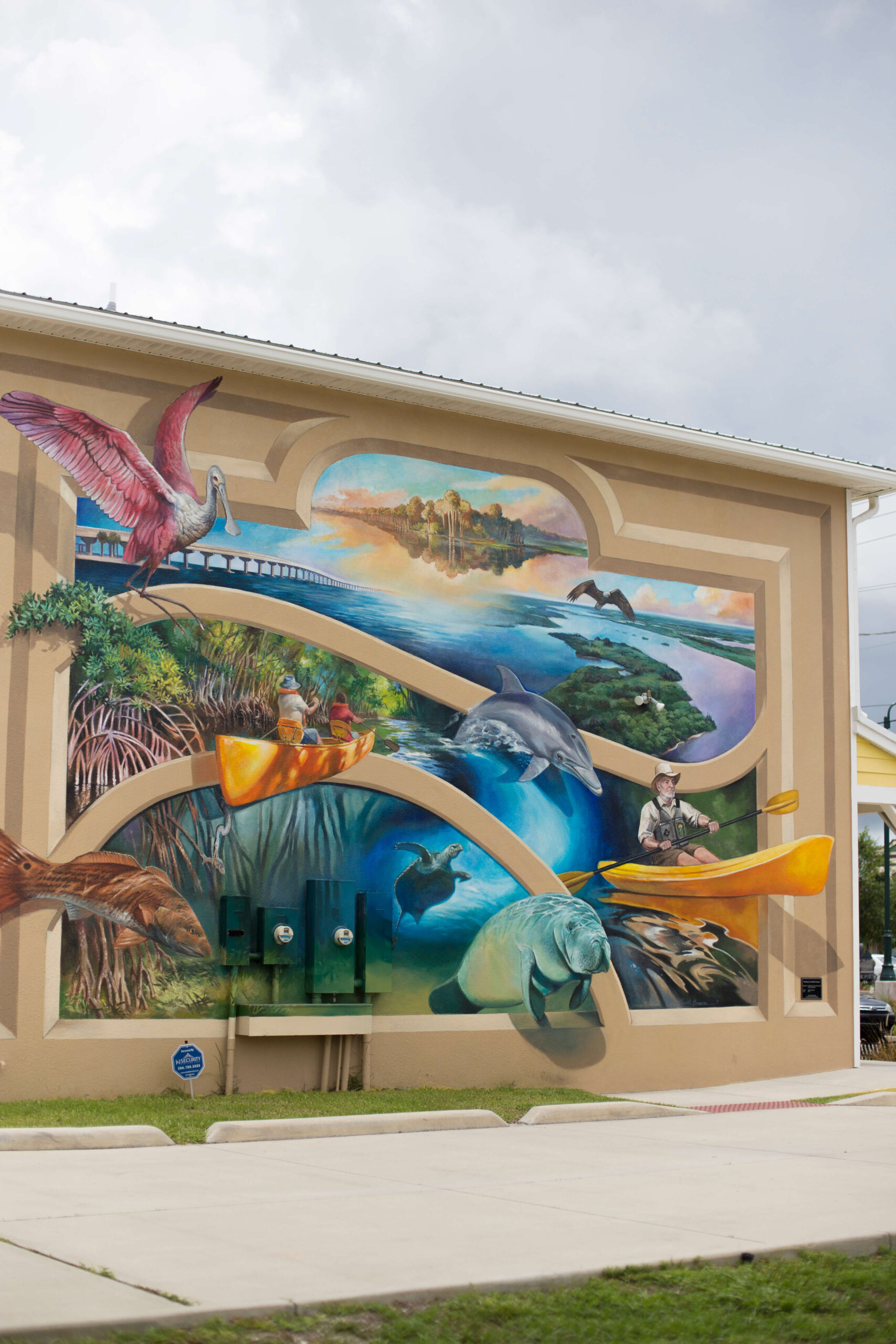 mural of marine life in Florid