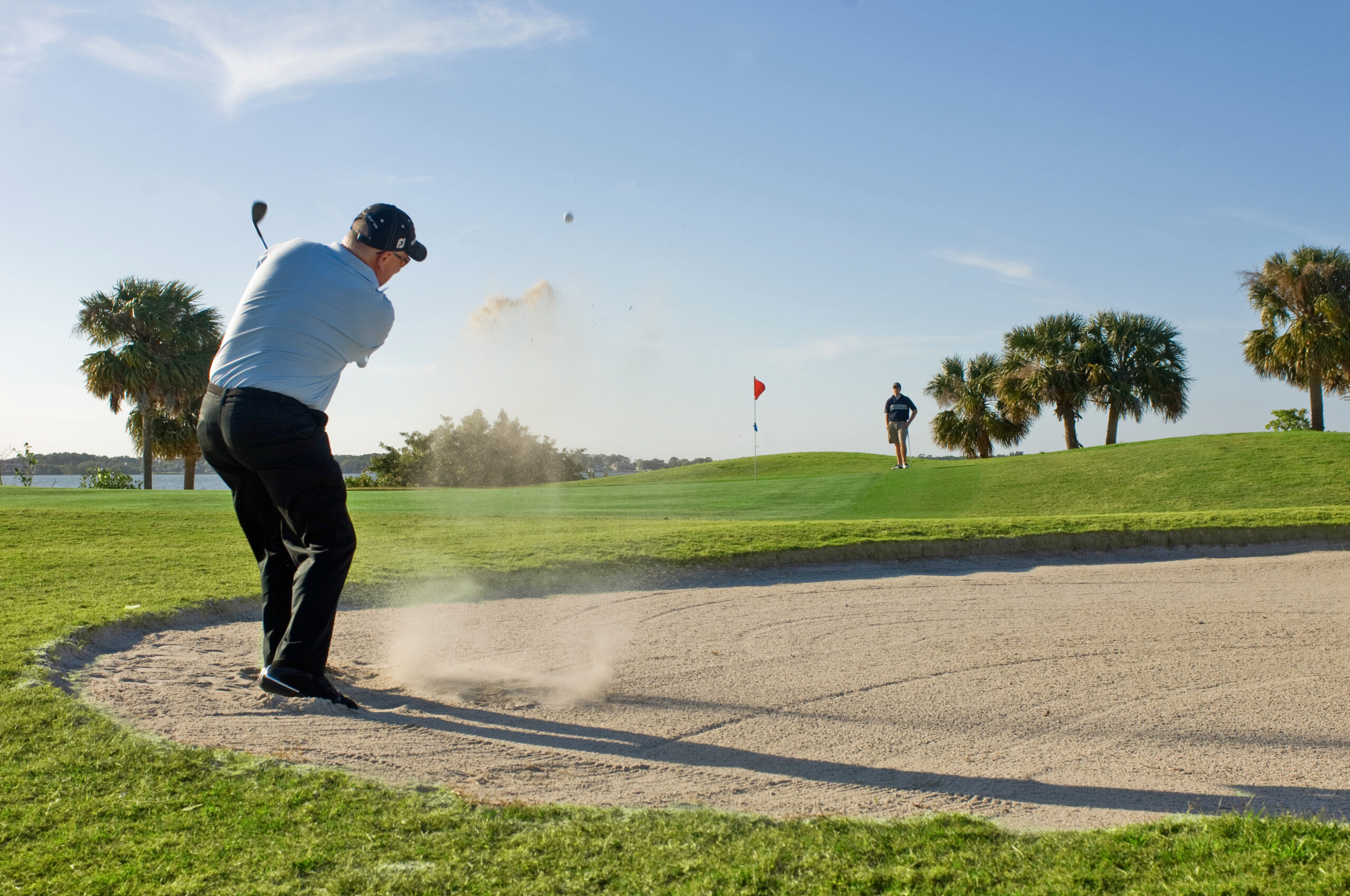 Waterfront views golfing at the Cocoa Beach Country Club