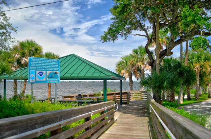 Castaways Point Park Covered Picnic Table