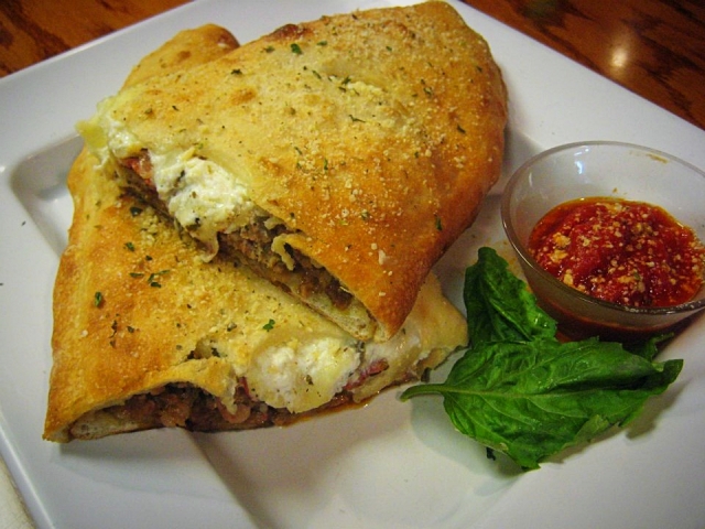 Fired Up Coal Oven Pizzeria Calzone