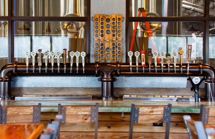 Playalinda Brewing Company Brix Project Beer Taps