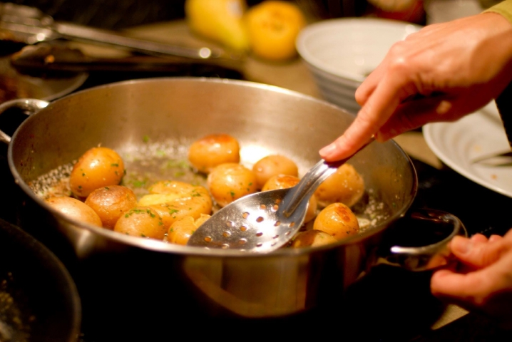 The Gathering Table Sautéing Tomatoes