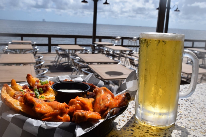 Shiloh's Steak & Seafood Wings Potato Skins and Beer