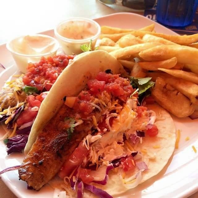 The Island Waterfront Bar Fish Taco