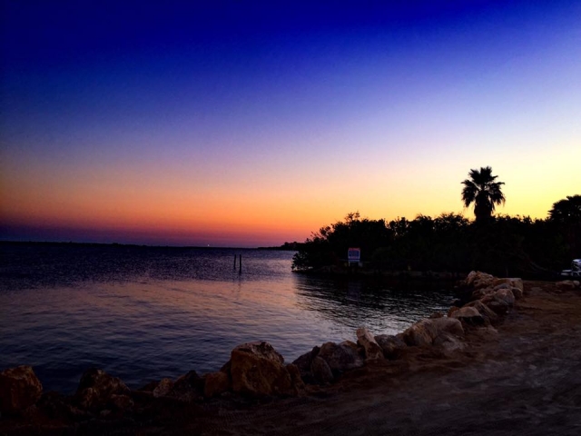 The Island Waterfront Bar Sunset