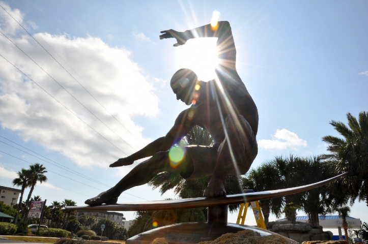 Kelly Slater Statue Sunburst