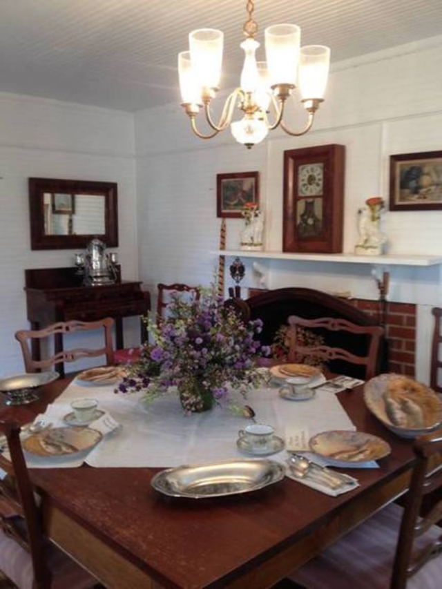 Historic Rossetter House Museum & Gardens Table Set for Four
