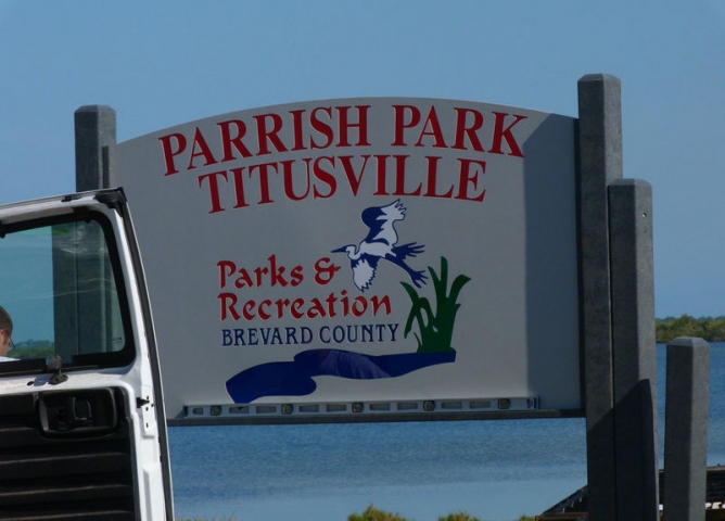 Parrish Park at Titusville Outdoor Sign