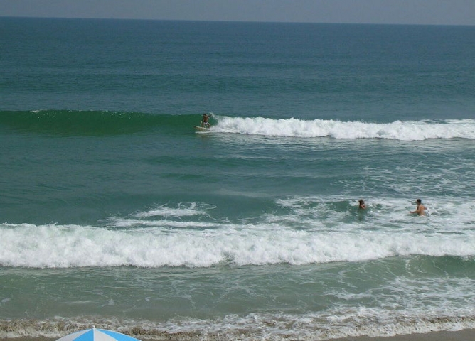 Playalinda Beach - Canaveral National Seashore Waves and Surfers