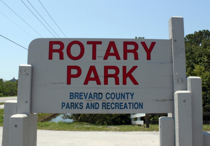Rotary Park Merritt Island Outdoor Sign