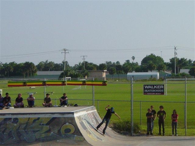 Satellite Beach Skate Park Watching a Skateboarder 2