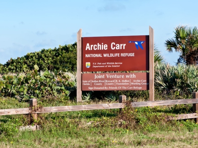 Archie Carr National Wildlife Refuge Outdoor Sign