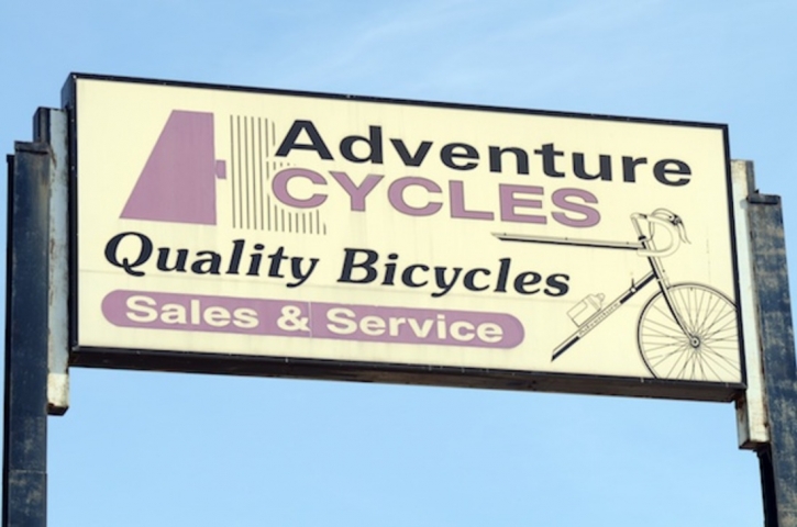 Adventure Cycles Outdoor Sign
