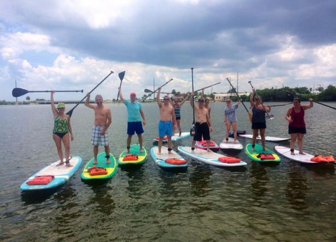 Sobe Surf & Standup Paddle Group on the Water