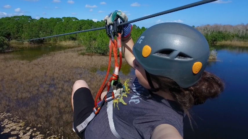 The Brevard Zoo's Treetop Trek Zip-lining 2