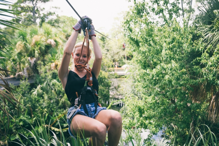 The Brevard Zoo's Treetop Trek Zip-lining 1