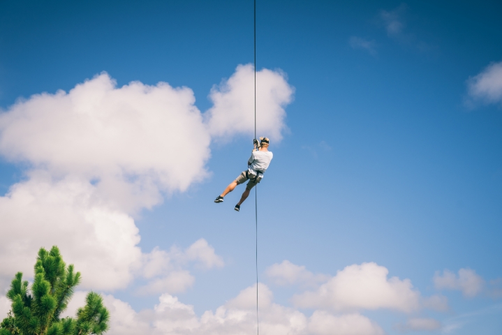 The Brevard Zoo's Treetop Trek Repelling