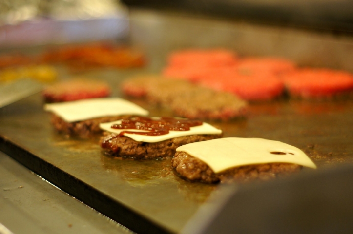 The Burger Place Burgers on Grill