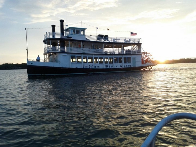 Indian River Queen Paddle Boat Sunrise on the Water