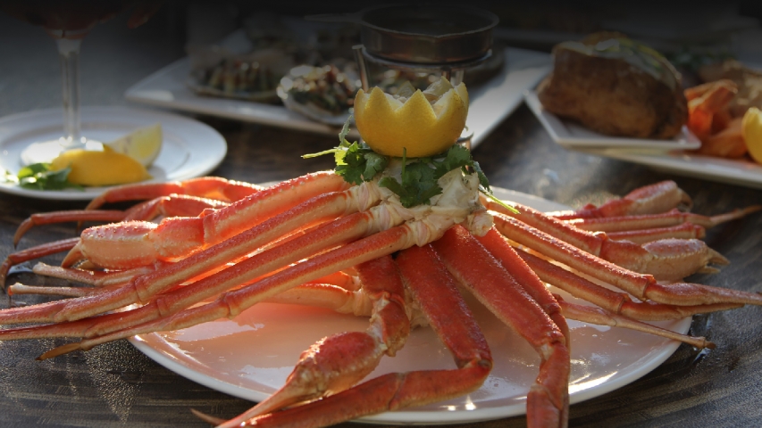 Sunset Waterfront Cafe Crab Legs