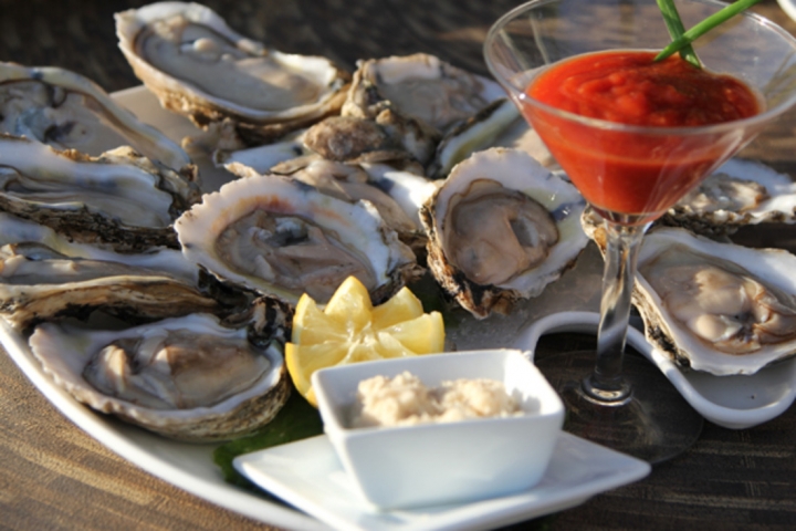 Sunset Waterfront Cafe Oysters