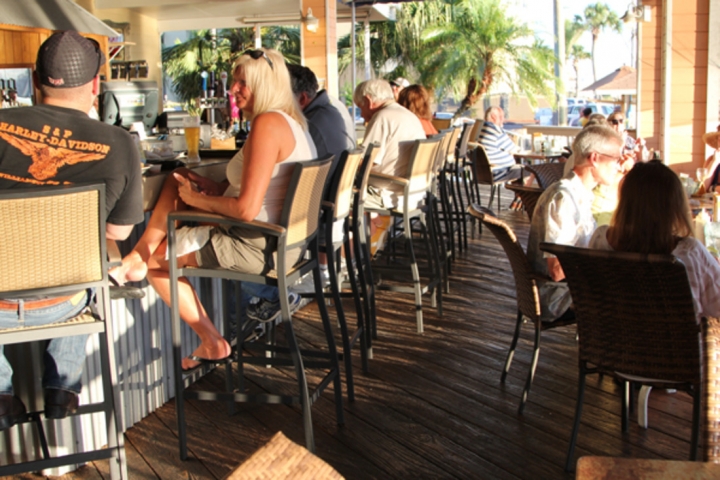Sunset Waterfront Cafe Outdoor Seating