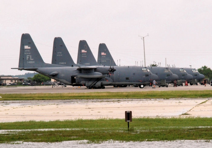 Patrick Space Force Base Planes Lined Up