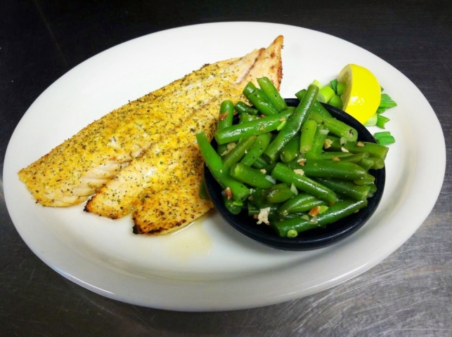 Durango Steakhouse Fish and Green Beans
