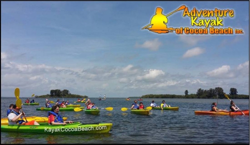 Adventure Kayak of Cocoa Beach Kayakers on Water