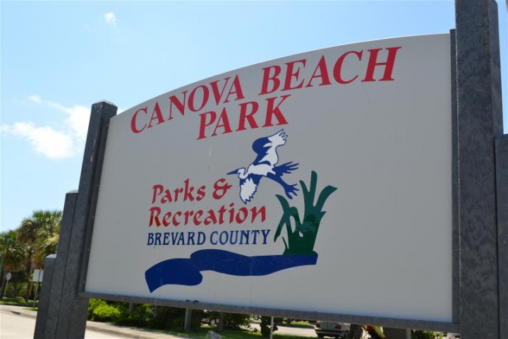 Canova Beach Park Outdoor Sign