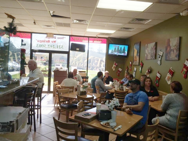 Genna Pizza Company Interior with Guests Seated