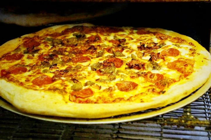 Bruno's Pizzeria Merritt Island Pizza in Oven