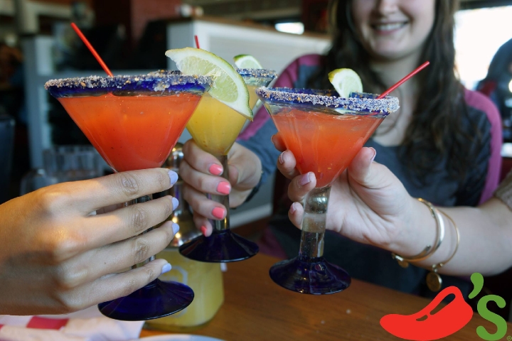 Chili's Toasting Various Cocktails