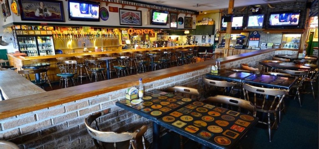 Coasters Pub & Biergarten Indoor Seating and Bar Area
