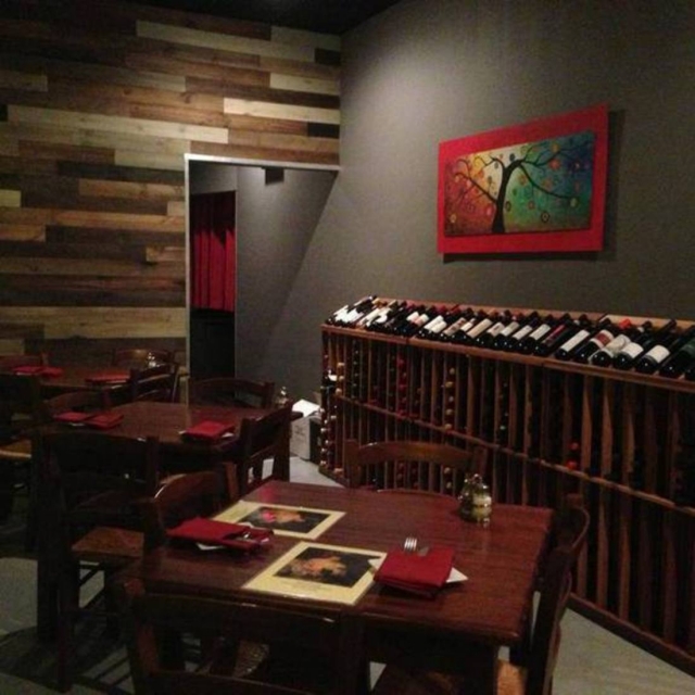Bacco's Wine Cafe Dining Area