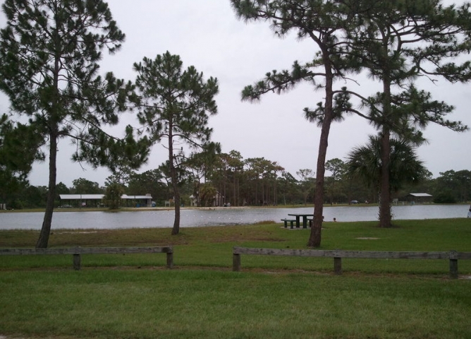 Wickham Park Campgrounds Park and Water View