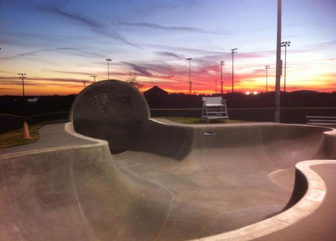 Cocoa Beach Skate Park Evening View