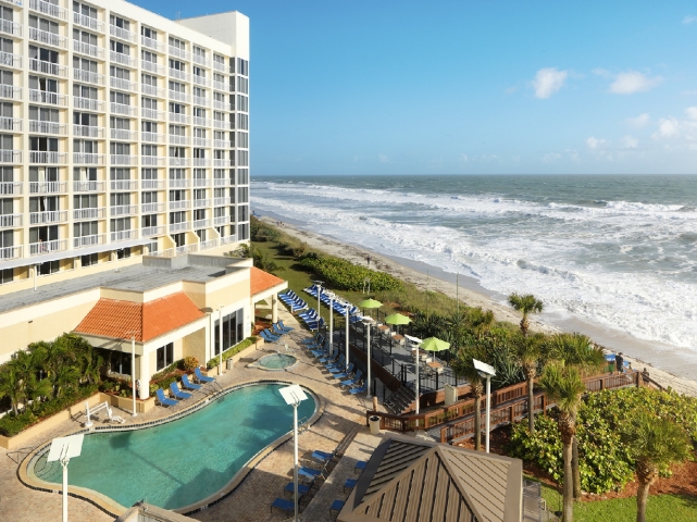 Hilton Melbourne Beach Oceanfront Pool and Exterior