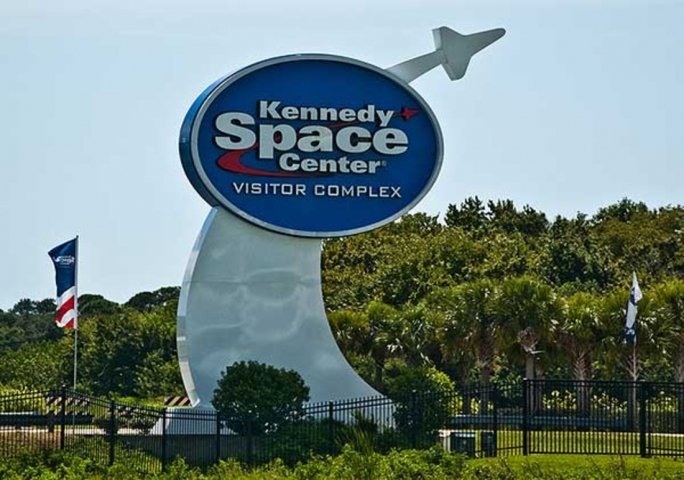 Kennedy Space Center Visitor Complex Outdoor Sign