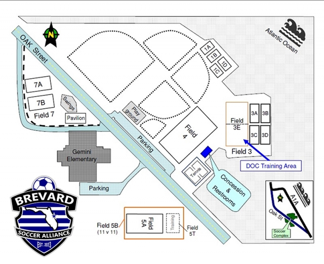Flutie Athletic Complex Map