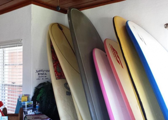 Surf Studio surfboard storage