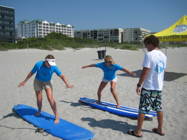 Shoreline Surf School Lesson