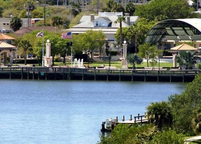 Downtown Cocoa Village View of Park