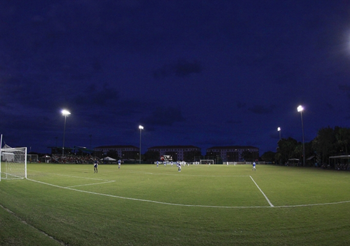 Florida Institute of Technology Nighttime Soccer Match
