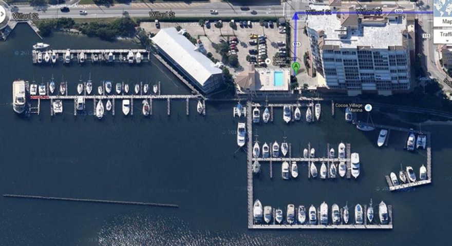 Cocoa Village Marina Satellite View