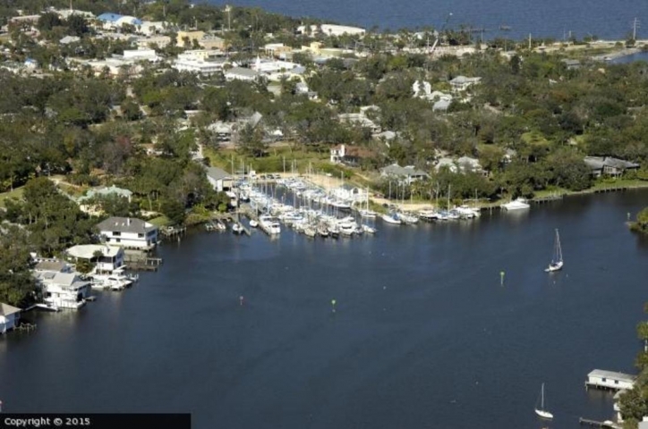 Eau Gallie Yacht Basin Aerial View