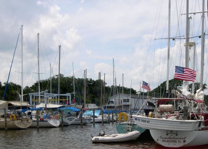 Eau Gallie Yacht Basin Boats Docked