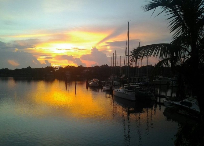 Waterline Marina Sunset
